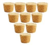 10 tappi in sughero conici in legno per bottiglie di vino, tappi riutilizzabili per sigillare, accessori per bar, fai da te, cucina (33x25x25mm)