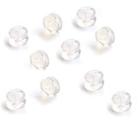 10 tappi per orecchie in gomma per orecchini, in morbido silicone anallergico, tappi per le orecchie di sicurezza, piacevole lavorazione
