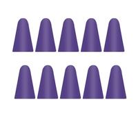 10 tappi per pennini professionali in silicone resistente ai graffi per touch screen a basso rumore, colore viola scuro