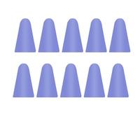 10 tappi per pennino, antigraffio, pratici e rimovibili, in silicone, per touchscreen e penna, facili da installare, colore: viola chiaro