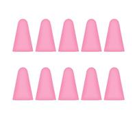 10 tappi per pennino, antigraffio, pratici e silenziosi, in silicone, per touchscreen, a basso rumore, facili da installare, colore: rosa