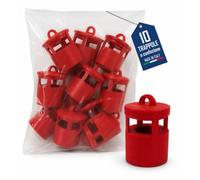 10 Tappi Trappola per Insetti Compatibili con Bottiglie PET - Biotrappola Riutilizzabile per Mosche, Vespe, Calabroni, Cimici Asiatiche, Drosophila Suzukii e Popillia Japonica - Made in Italy