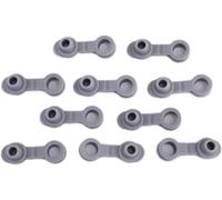 10 tappi universali in silicone grigio per sigillare bottiglie di cannuccia, tappi di paglia tappi di ricambio per bicchiere, thermos da 20/30 once, tappi per vino, tappi per vino e versatori