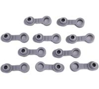 10 tappi universali in silicone grigio per sigillare bottiglie di cannuccia, tappi di paglia tappi di ricambio per bicchiere, thermos da 20/30 once, tappi per vino, tappi per vino e versatori