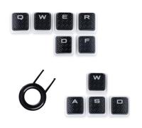 10 tasti retroilluminati di ricambio per tastiera meccanica da gioco Corsair K65 K95 K100 K70LUX K70PRO e Razer HyperX Cherry MX Switch (Pudding Stripe)