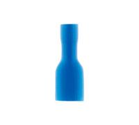 10 terminali blu clip femmina isolati 6, 3 mm