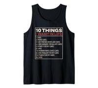 10 Things I Want in Life Lista Auto Garage Automobilista Canotta