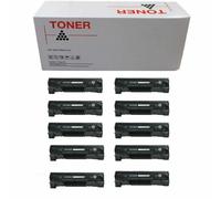 10 TONER HP CE285A CANON 725 COMPATIBILI NO OEM BK NERO 2000 pagine NON ORIG