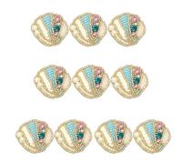 10 toppe decorative da cucire su perline artificiali ricamate, per abbigliamento, jeans, giacche, magliette, tessuto a tema spiaggia