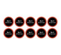 12 X Rema Tip-Top Pezze a Tubo No. 3 Ø54mm Bordo per Auto, Trattore, Camion