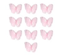 10 toppe ricamate a forma di farfalla, da cucire, per cucito, artigianato, matrimonio, abito da sposa, abbellimento, da cucire, a forma di farfalla