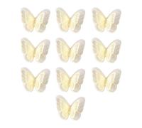 10 toppe ricamate a forma di farfalla, da cucire, per cucito, artigianato, matrimonio, abito da sposa, abbellimento, da cucire, a forma di farfalla