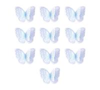 10 toppe ricamate a forma di farfalla, da cucire, per cucito, artigianato, matrimonio, abito da sposa, abbellimento, applique a forma di farfalla, per la decorazione di borse