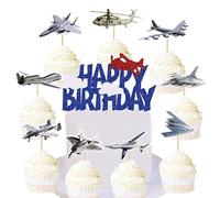 10 topper militari per cupcake militari, soldati, carri armati, aerei, cupcake, toppers per baby shower, tema sportivo, celebrazioni, decorazioni per torte