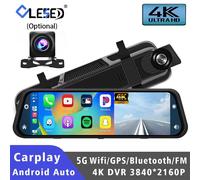 10 "Trim Cam 4K 3840*2160P Auto Dvr Carplay Android Auto GPS 5G WIFI AUX Stream Specchietto retrovisore Dashcam Telecamera Drive Registratore FM