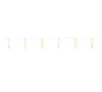 10 TUBI NEVICATA 240 LED BIANCO CALDO H 30 CM 5 IP44