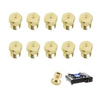 10 Ugelli Gas GPL, Ugelli Universali Kit Conversione per Fornelli e Piani Cottura, Iniettori per Stufe a Gas Butano, Ugelli di Ricambio per Bruciatori, 2×0.5mm+4×0.7mm+2×0.87mm+2×1.02mm