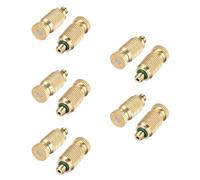 10 ugelli nebulizzatori in ottone, ugello nebulizzatore ad alta pressione da 0,2 mm, ugello anti-gocciolamento e nebulizzazione