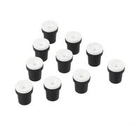 10 ugelli per sabbiatrice in ceramica, 2-3,5 mm, punte di ricambio per serbatoi di sabbiatura da 5 galloni, rivestimento in plastica bianca e nera, attrezzatura da officina (2,5 mm)