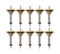 10 Valvola Angolare Ottone 10mm per Scaldabagno a Gas - Spillo di Collegamento Acqua Gas per facile Installazione Elettrodomestici(10mm)