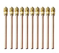 10 valvole di manutenzione per condizionatore d'aria per sistemi HVAC, porte di riempimento tubi in rame compatibili con unità AC, frigorifero