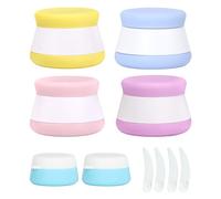 10 vasetti da viaggio in silicone impermeabili, multiuso, con coperchi ermetici, per lozione, cosmetici e articoli da toeletta, 10 pezzi