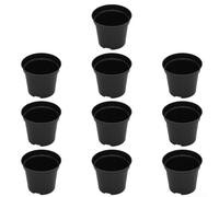 10 vasi per piante in plastica nera resistenti alle intemperie, in 8 misure B80# B100# B115# B120-1 B120-2 B130# B140# B150# per uso tutto l'anno (B120-1#)