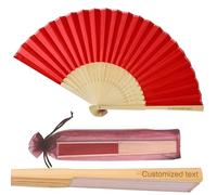 10 Ventagli pieghevoli per matrimoni personalizzati per gli ospiti, Ventaglio di testo inciso fronte-retro personalizzato con sacchetto di garza, Regali per addio al nubilato e feste di matrimonio