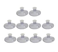 10 ventose da 45 mm con testa a fungo e supporto per applicazioni interne su superfici non porose