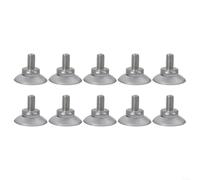 10 ventose trasparenti M8 con dado a vite per superfici lisce, adesivi in PVC, ganci per cucina e bagno (34 mm)