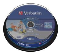 10 Verbatim DataLife BD-R Blu Ray Vergine 25GB printable stampabile