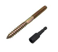 10 viti autofilettanti M8X75 mm a doppio filo per mobili connettore divano e scale raccordi con 1 gancio filettato bullone driver