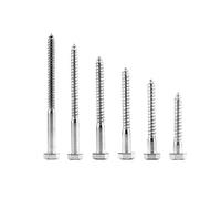 10 Viti for Legno A Testa Esagonale In Acciaio Inossidabile M6 M8 Da 10 Pezzi for Montaggio TV Sul Ponte E Riparazione Della Barca(50mm,M8)