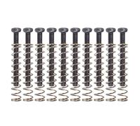 10 viti per pickup humbucker per chitarra, con molle, viti per altezza pickup, doppia bobina, viti di montaggio e molle
