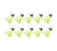 10 volani da badminton in plastica di nylon per stabilità e resistenza, volani per principianti e allenamento professionale, palline per uccelli ad alta velocità, per interni ed esterni, spiaggia