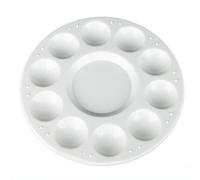 10 Well Rotondo Artista Pittura Colori Miscelazione Vassoio Pallet Olio Acrilici