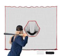 10 x 10 ft Golf Hitting Net for Backyard Driving | Extra Large 3 x 3 m Practice Net, Heavy Duty Poliestere Barrier for Golf, Baseball and Soccer, Portable Training for Garden and Garage with Tie Rope