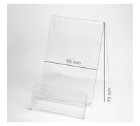 10 x 11873 Espositore Verticale Plexiglass Trasparente Cellulari / Smartphone La