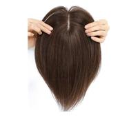 10 x 12 cm, base in seta, densità 150, fermagli a clip, extension per capelli per aggiungere volume estensioni dei capelli (marrone no bangs,10 pollici)