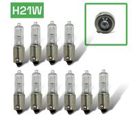 10 X 12v H21W BAY9S Alogena 21w Trasparente Lampadine Reverse,Freccia,Nebbia