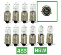 10 X 12v H6W 433 434 6w Lampada Alogena Cancella bax9s Trade Confezione