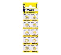 10 x 364 Watch batteries - Vinnic batteria alcalina L621 | AG1 | GP64 A | SR621 W