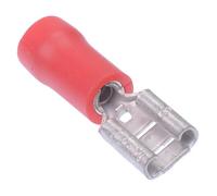 10 x 4.8mm Rosso Femminile Doppio Connettore Arricciato Terminale