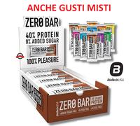 10 x 50 grammi Barrette Proteiche BIOTECH USA Zero Bar 40/45% Proteine Whey