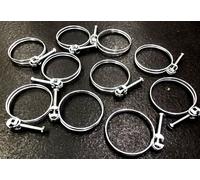 10 x 55 mm clip per tubo flessibile doppio filo acqua carburante giubileo...