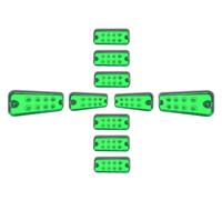 10 x 8 LED VERDE INDICATORI LATERALI LUCI DI POSIZIONE CAMION MERCEDES...