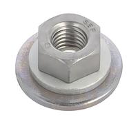 10 x 9037257 dado con flangia, con supporto, esagonale di sicurezza M10 1,5 B...