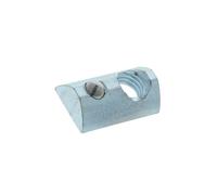 10 x 96008 dado per profili Larghezza scanalatura: 8 mm Acciaio Zinco Filetta...