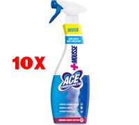 10 X Ace Spray + Mousse Candeggina Piu' Casa E Bucato Fresco Profumo 690 Ml