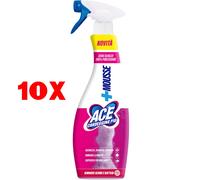 10 X Ace Spray Mousse Candeggina Piu' Sgrassatore Casa E Bucato 690 Ml